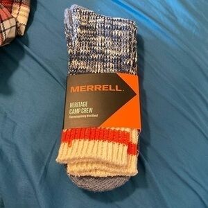 Merrell Heritage Camp Crew thermoregulating wool blend socks m/L